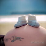 Фото беременная с тату 19.04.2021 №061 - pregnant tattoo - tatufoto.com