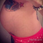 Фото беременная с тату 19.04.2021 №065 - pregnant tattoo - tatufoto.com