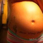 Фото беременная с тату 19.04.2021 №071 - pregnant tattoo - tatufoto.com