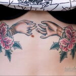 Фото интересного рисунка женской тату 05.04.2021 №002 - female tattoo - tatufoto.com