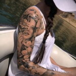 Фото интересного рисунка женской тату 05.04.2021 №189 - female tattoo - tatufoto.com