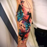 Фото интересного рисунка мужской тату 05.04.2021 №070 - male tattoo - tatufoto.com