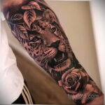 Фото интересного рисунка мужской тату 05.04.2021 №116 - male tattoo - tatufoto.com