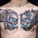 Фото интересного рисунка мужской тату 05.04.2021 №142 - male tattoo - tatufoto.com