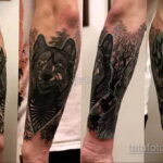 Фото интересного рисунка мужской тату 05.04.2021 №165 - male tattoo - tatufoto.com