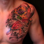Фото интересного рисунка мужской тату 05.04.2021 №182 - male tattoo - tatufoto.com
