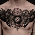 Фото интересного рисунка мужской тату 05.04.2021 №183 - male tattoo - tatufoto.com