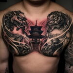 Фото интересного рисунка мужской тату 05.04.2021 №184 - male tattoo - tatufoto.com