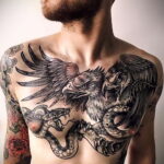Фото интересного рисунка мужской тату 05.04.2021 №185 - male tattoo - tatufoto.com