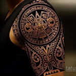 Фото интересного рисунка мужской тату 05.04.2021 №189 - male tattoo - tatufoto.com