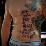 Фото интересного рисунка мужской тату 05.04.2021 №205 - male tattoo - tatufoto.com