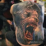 Фото татуировки с оборотнем 01.04.2021 №004 - werewolf tattoo - tatufoto.com