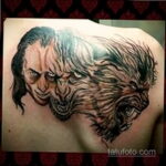 Фото татуировки с оборотнем 01.04.2021 №007 - werewolf tattoo - tatufoto.com