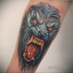 Фото татуировки с оборотнем 01.04.2021 №015 - werewolf tattoo - tatufoto.com