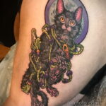 Фото татуировки с оборотнем 01.04.2021 №017 - werewolf tattoo - tatufoto.com