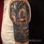 Фото татуировки с оборотнем 01.04.2021 №022 - werewolf tattoo - tatufoto.com