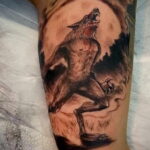 Фото татуировки с оборотнем 01.04.2021 №023 - werewolf tattoo - tatufoto.com