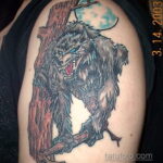 Фото татуировки с оборотнем 01.04.2021 №026 - werewolf tattoo - tatufoto.com