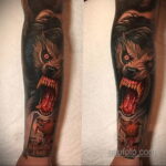 Фото татуировки с оборотнем 01.04.2021 №029 - werewolf tattoo - tatufoto.com