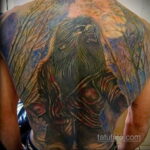 Фото татуировки с оборотнем 01.04.2021 №038 - werewolf tattoo - tatufoto.com