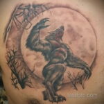 Фото татуировки с оборотнем 01.04.2021 №045 - werewolf tattoo - tatufoto.com