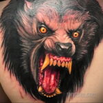 Фото татуировки с оборотнем 01.04.2021 №059 - werewolf tattoo - tatufoto.com