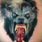 Фото татуировки с оборотнем 01.04.2021 №070 - werewolf tattoo - tatufoto.com