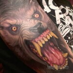 Фото татуировки с оборотнем 01.04.2021 №078 - werewolf tattoo - tatufoto.com