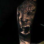 Фото татуировки с оборотнем 01.04.2021 №134 - werewolf tattoo - tatufoto.com