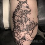 Фото татуировки с оборотнем 01.04.2021 №143 - werewolf tattoo - tatufoto.com