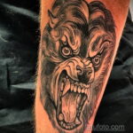Фото татуировки с оборотнем 01.04.2021 №156 - werewolf tattoo - tatufoto.com