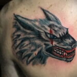 Фото татуировки с оборотнем 01.04.2021 №157 - werewolf tattoo - tatufoto.com