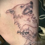 Фото татуировки с оборотнем 01.04.2021 №172 - werewolf tattoo - tatufoto.com