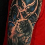 Фото татуировки с оборотнем 01.04.2021 №173 - werewolf tattoo - tatufoto.com