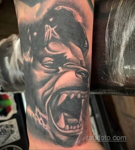 Фото татуировки с оборотнем 01.04.2021 №176 - werewolf tattoo - tatufoto.com