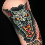 Фото татуировки с оборотнем 01.04.2021 №188 - werewolf tattoo - tatufoto.com