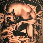 Фото татуировки с оборотнем 01.04.2021 №190 - werewolf tattoo - tatufoto.com