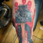 Фото татуировки с оборотнем 01.04.2021 №212 - werewolf tattoo - tatufoto.com