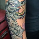 Фото татуировки с оборотнем 01.04.2021 №214 - werewolf tattoo - tatufoto.com