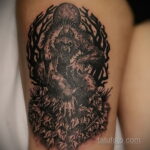 Фото татуировки с оборотнем 01.04.2021 №218 - werewolf tattoo - tatufoto.com