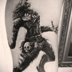 Фото татуировки с оборотнем 01.04.2021 №227 - werewolf tattoo - tatufoto.com