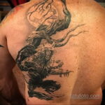 Фото татуировки с оборотнем 01.04.2021 №228 - werewolf tattoo - tatufoto.com