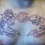 Фото татуировки с оборотнем 01.04.2021 №233 - werewolf tattoo - tatufoto.com