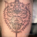 Фото татуировки с оборотнем 01.04.2021 №244 - werewolf tattoo - tatufoto.com