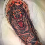 Фото татуировки с оборотнем 01.04.2021 №250 - werewolf tattoo - tatufoto.com