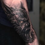 Фото татуировки с оборотнем 01.04.2021 №251 - werewolf tattoo - tatufoto.com