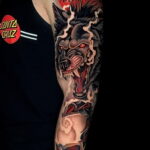 Фото татуировки с оборотнем 01.04.2021 №255 - werewolf tattoo - tatufoto.com