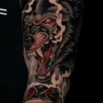 Фото татуировки с оборотнем 01.04.2021 №257 - werewolf tattoo - tatufoto.com