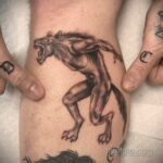 Фото татуировки с оборотнем 01.04.2021 №267 - werewolf tattoo - tatufoto.com