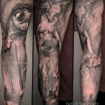 Фото татуировки с оборотнем 01.04.2021 №271 - werewolf tattoo - tatufoto.com